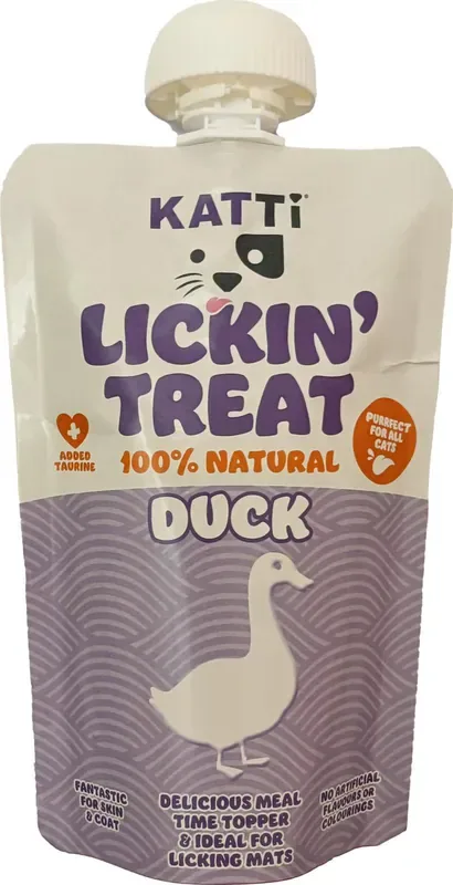 Erbjudande Lickin Treat krämigt Kattgodis med Anka – 75 g