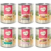 Erbjudandepris Blandat provpack Feringa Classic Meat 6 x 800 g – Mixpack I (Anka, Kanin, Öring, Lax, Fjäderfä, Lamm)