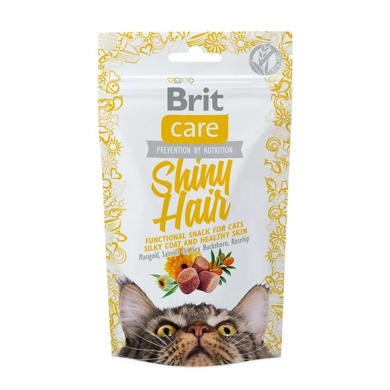 Erbjudandepris Brit Care Cat Snack Shiny Hair Salmon
