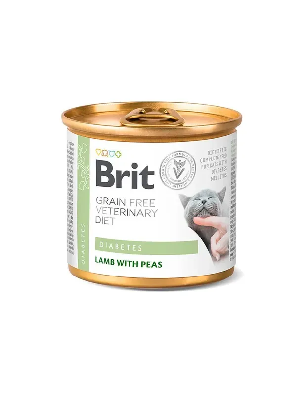 Erbjudandepris Brit GF Vet Diet Cat Cans Diabetes – 200 g