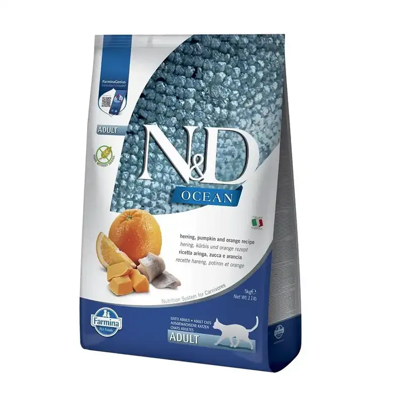 Erbjudandepris Farmina N&D Ocean Cat Herring & Pumpkin