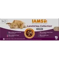 Erbjudandepris IAMS Advanced Nutrition Adult Land & Sea Mix – Ekonomipack i gelé 48 x 85 g