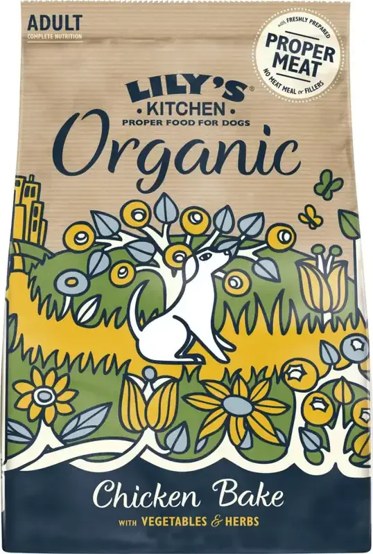 Erbjudandepris Organic Chicken Bake Torrfoder för Hundar – 2,5 kg