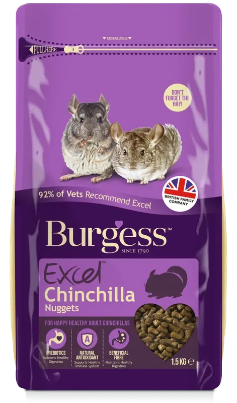 Excel Chinchillafoder – 1,5 kg Nedsatt pris