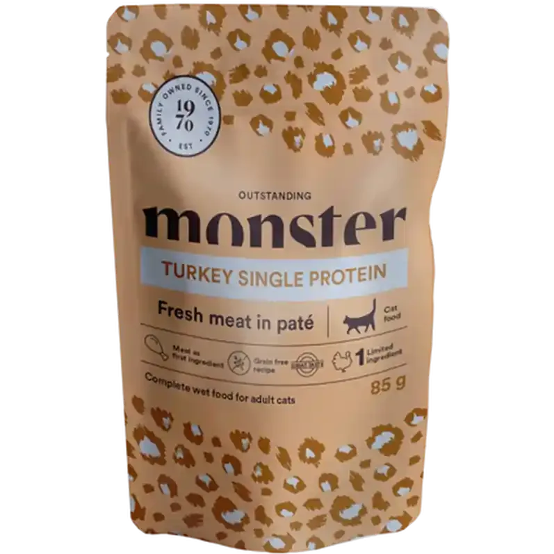 Expressleverans Cat Pouches Adult Turkey 85 g x 8 st Portionspåsar