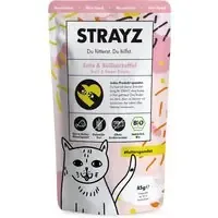 Expressleverans Ekonomipack STRAYZ ekologiskt i portionspåse 12 x 85 g – Ekologisk anka & ekologisk sötpotatis