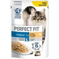 Expressleverans Perfect Fit Indoor 1+ – Kyckling & ärtor (24 x 85 g)