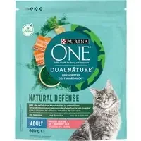 Expressleverans PURINA ONE Dual Nature Lax & spirulina – Ekonomipack 4 x 650 g