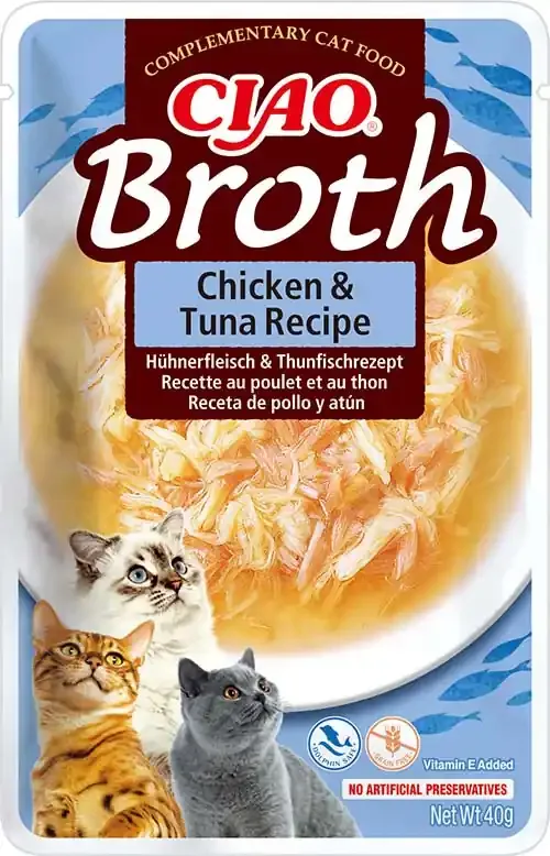 Extra rabatt Broth Chicken with Tuna Recipe Våtfoder