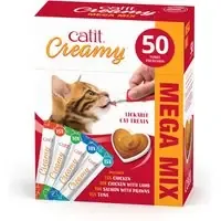 Extra rabatt Catit Creamy mixpack 50 x 10 g – Mixpack (4 sorter)