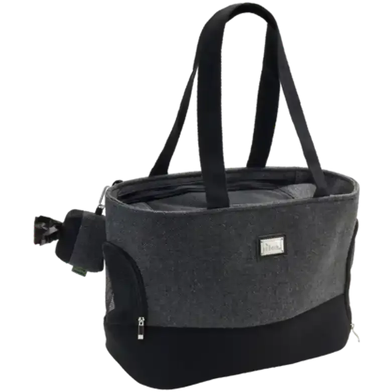 Extra rabatt Dog & Cat Carry Bag Barcelona Grey 40x19x30cm