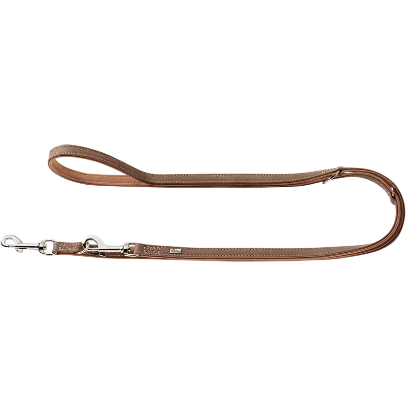 Extra rabatt Hundkoppel Ställbart Porto Tobacco/Cognac 200cm/20mm