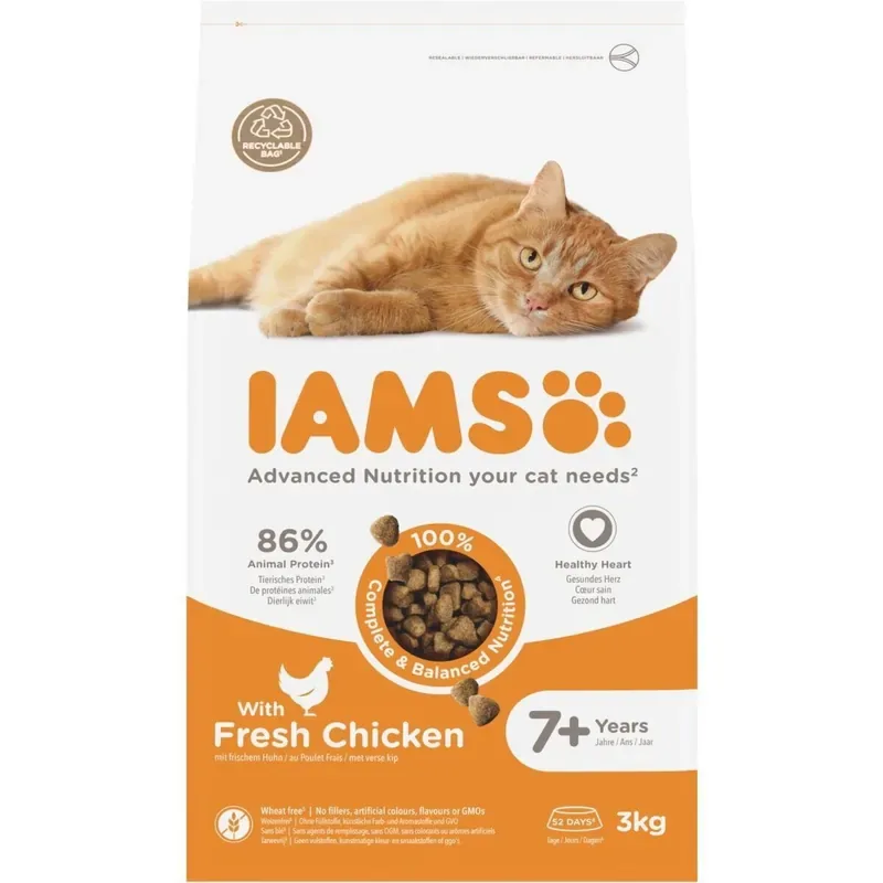 Extra rabatt Iams for Vitality Cat Senior Chicken