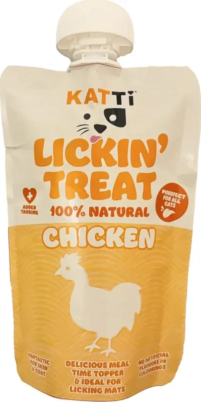 Extra rabatt Lickin Treat krämigt Kattgodis med Kyckling – 75 g