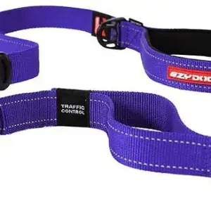 Ezydog Koppel Zero Shock Lila 120cm Traffic Control