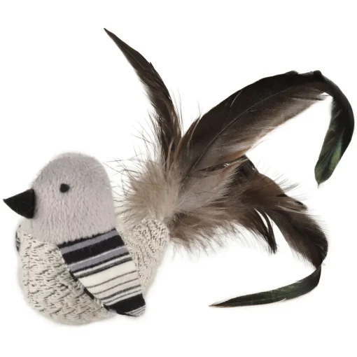 Fågel med fjäder, catnip & rassel - Image 2