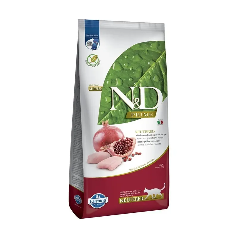 Farmina N&D Prime Cat Chicken & Pomegranate Neutered Beställ idag