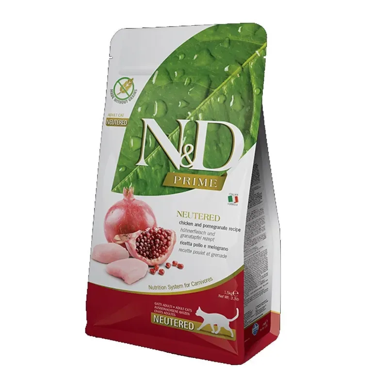 Farmina N&D Prime Cat Neutered Chicken & Pomegranate 1,5 kg Utförsäljning