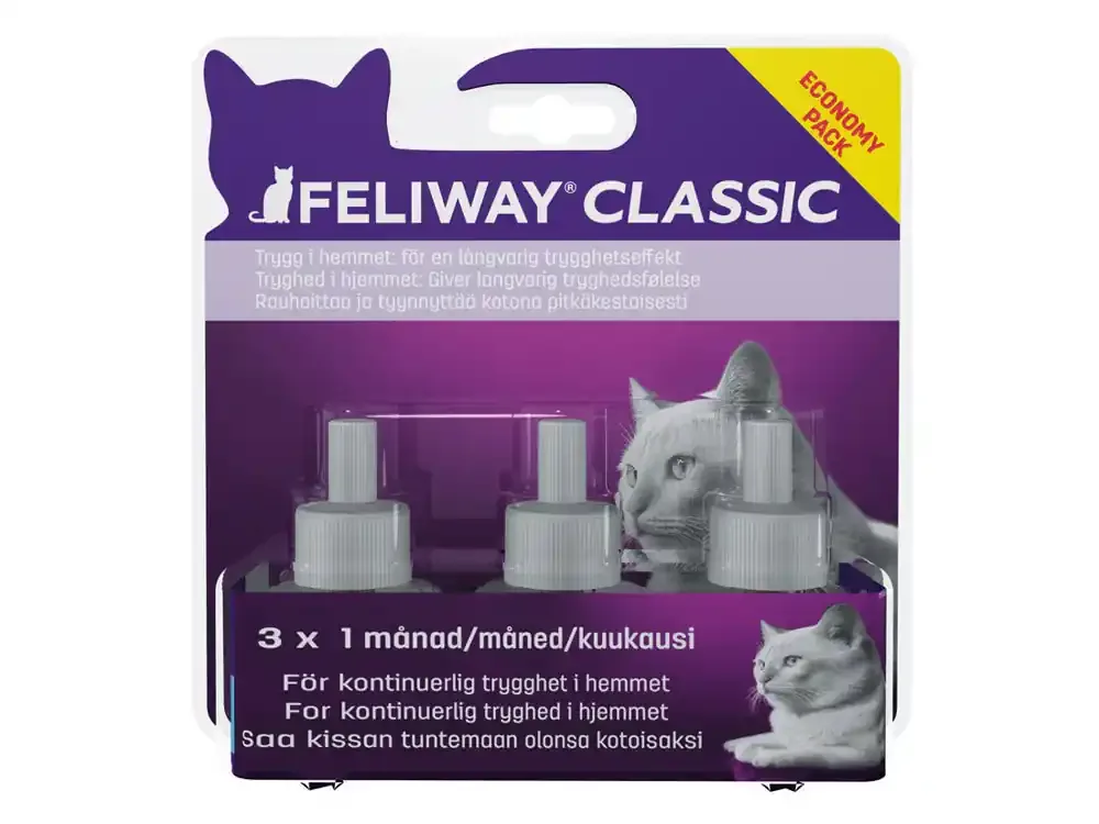 Feliway Classic Refill för Katter 3 x 48 ml Populärt val