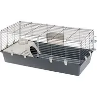 Ferplast smådjursbur Rabbit 120 – Grå L 118 x B 58,5 x H 51,5 cm Säker betalning