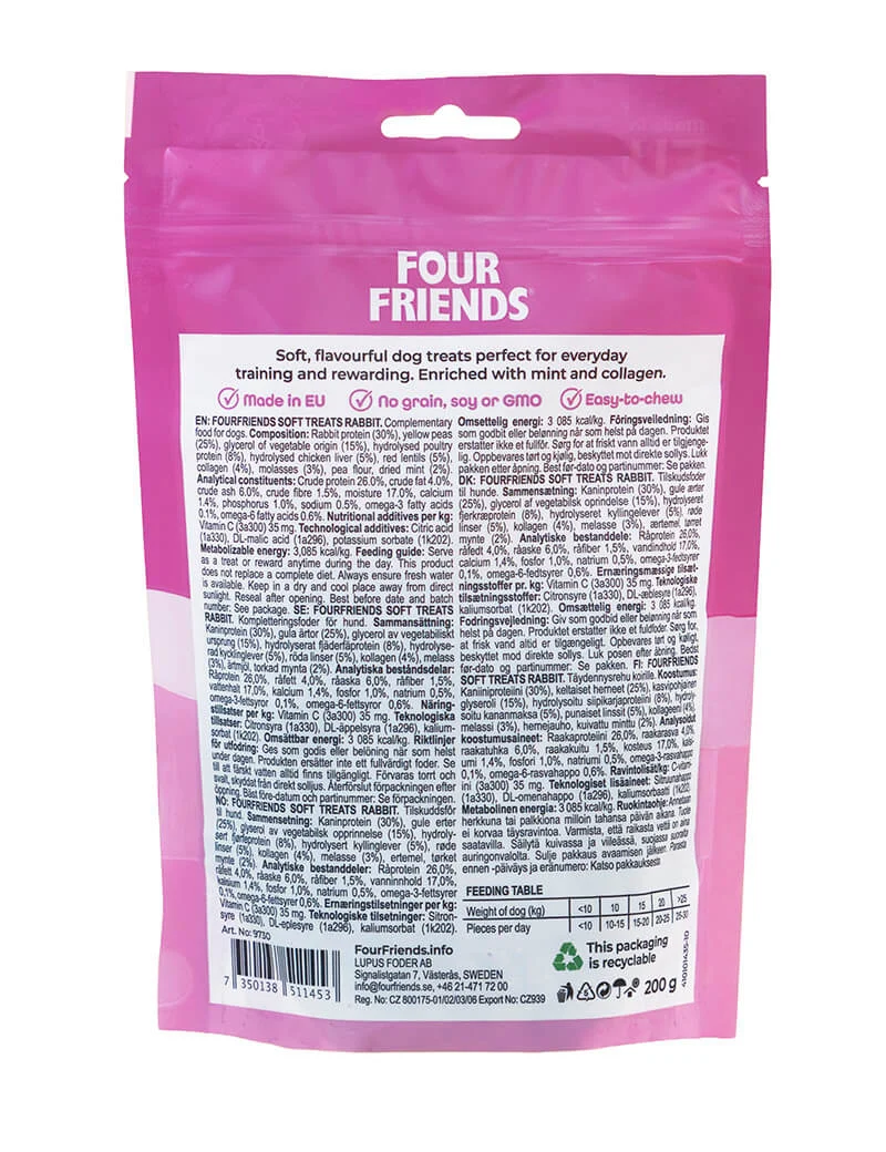 FF Soft Treats Rabbit 200g - Image 2