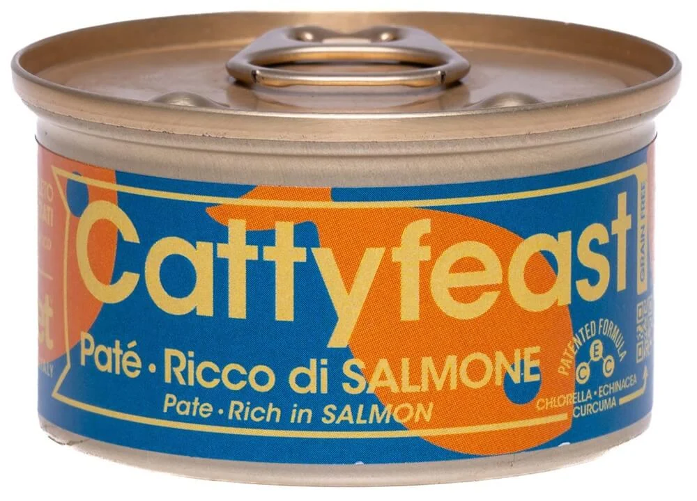 FidOVet CattyFeast Sterilised Paté Salmon 85g