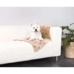 Filt Laslo, Fleece med tassavtryck 75 x 50 cm