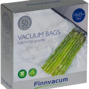 Finnvacum räfflade vakuumpåsar 15×25 cm 50st