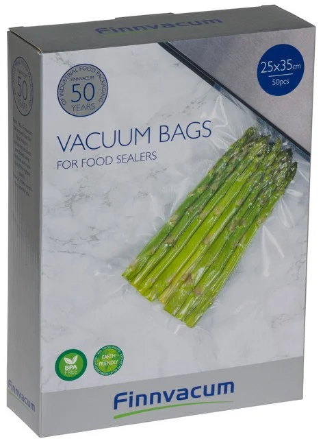 Finnvacum räfflade vakuumpåsar 25×35 cm 50st - Image 2