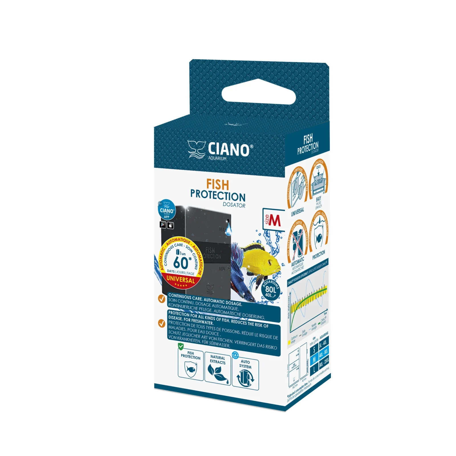 Fish Protection Dosator Medium Ciano