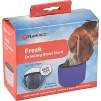 Flamingo Fresk vattenskål med kylfunktion, blå – Ø 16 x H 10 cm Billig
