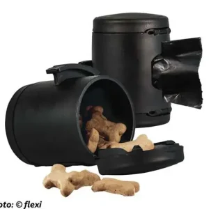 Flexi Multibox, ø 5 × 7 cm, 1 rulle x 20 påsar, svart