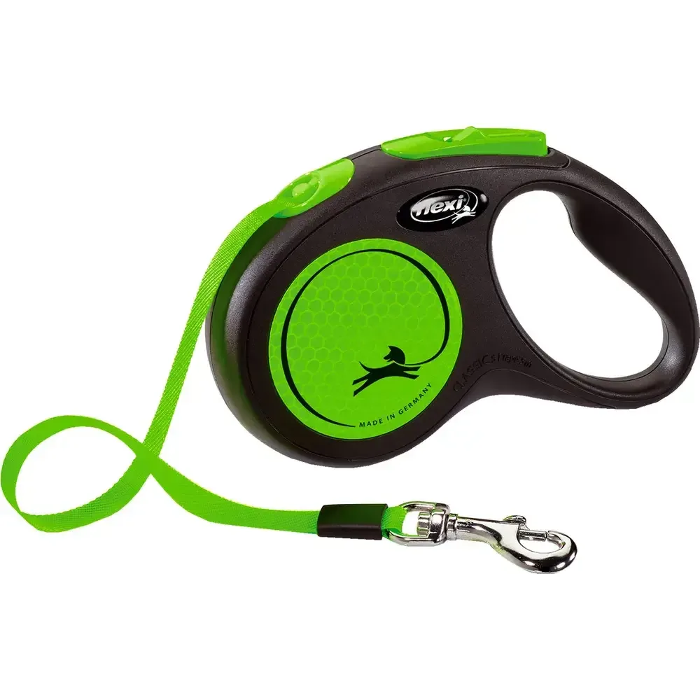 Flexi Neon M 5m Band Grön