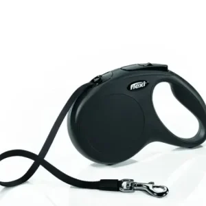Flexi New Classic M Tape leash 5 m, Black