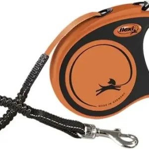 Flexi XTREME, S: 5 m band, svart/orange