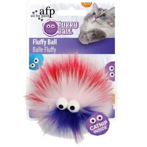 Fluffyball Rosa Kattleksak – Fluffig boll Trygg betalning