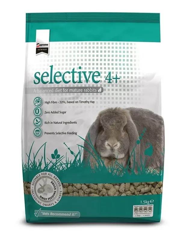 Foder Supreme Science Selective Rabbit Four+ 1,5 kg Billig