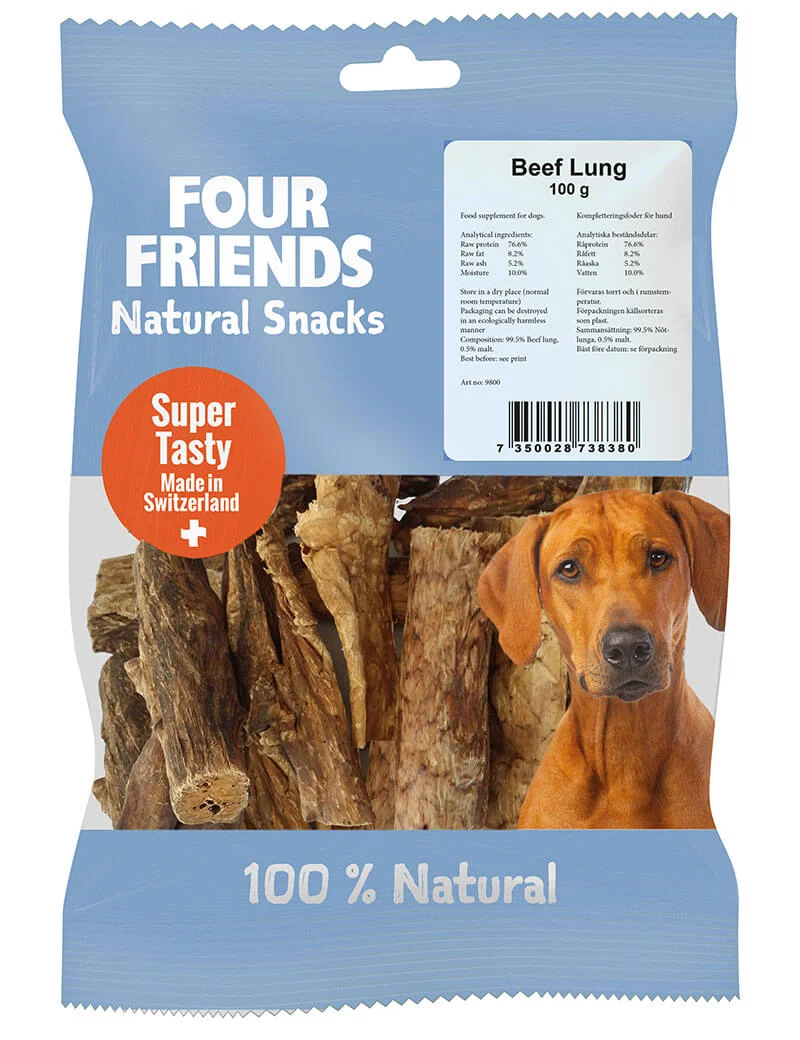 Four Friends Natural Snack Beef Lung 800g