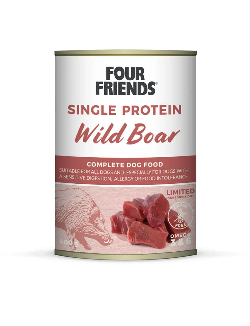 Four Friends Single Protein Wild Boar 400g