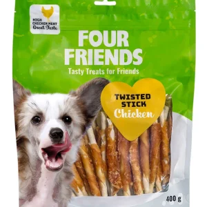 Four Friends Twisted Stick Chicken 12,5cm: 40-pack