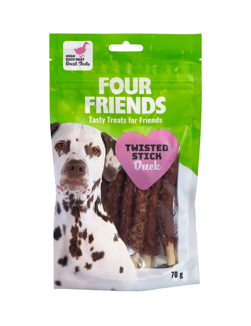Four Friends Twisted Stick Duck 12,5cm: 7-pack