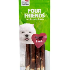 Four Friends Twisted Stick Lamb 25cm: 4-pack