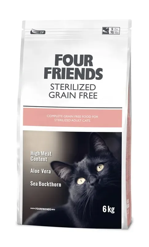 FourFriends Cat Grain Free Sterilized 6 kg Utförsäljning