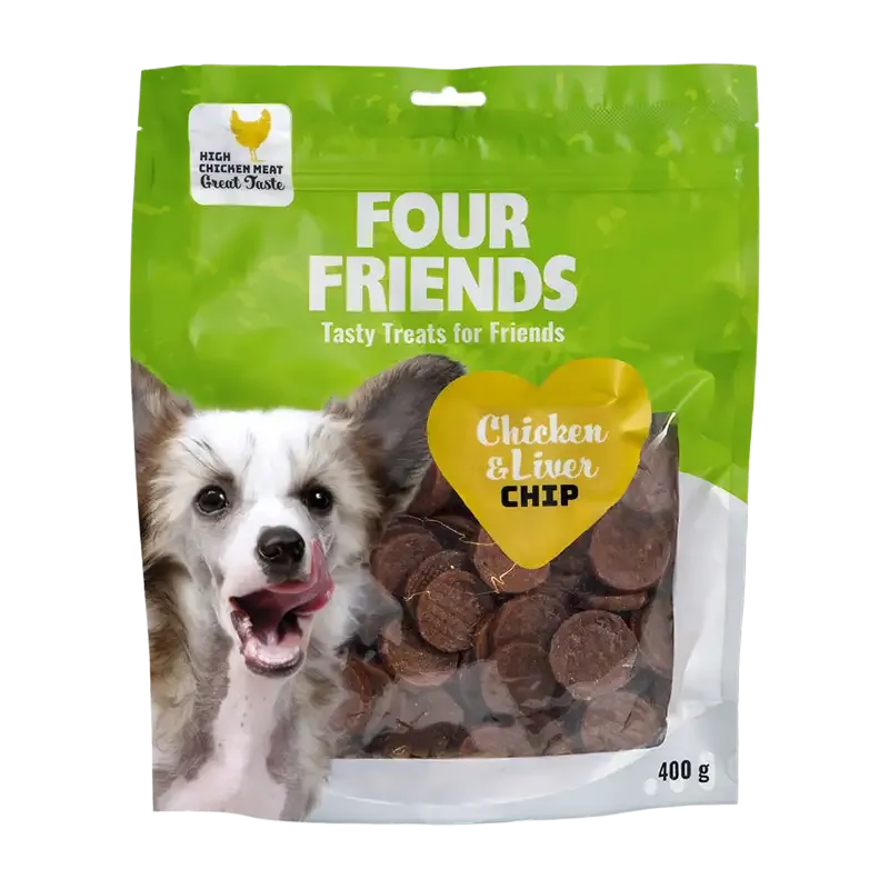 FourFriends Chicken & Liver Chip – 400 G
