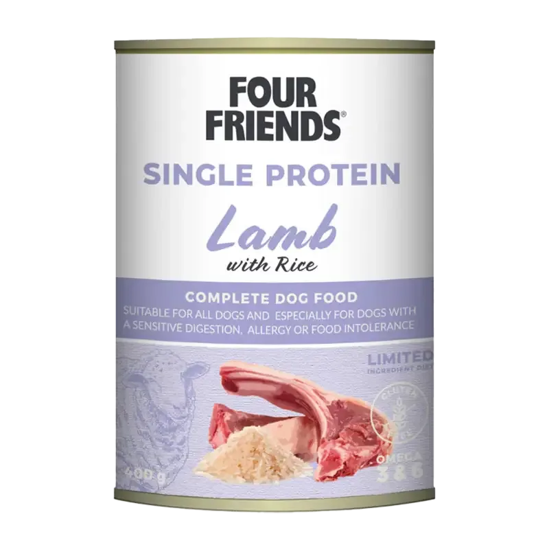 FourFriends Dog Lamb & Rice Can – 400 g