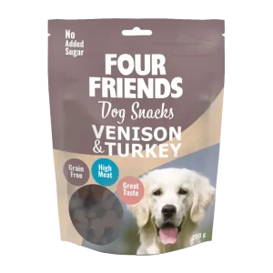 FourFriends Dog Snacks Venison & Turkey – 200 G