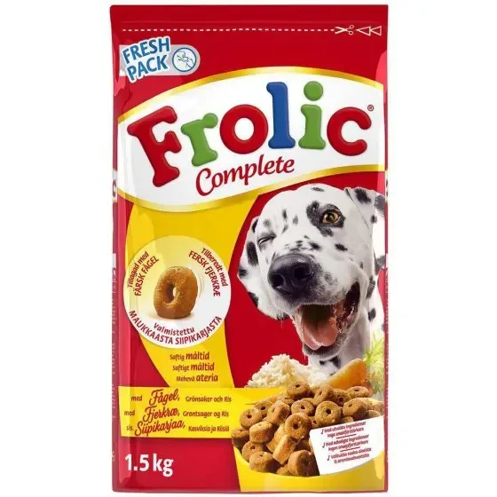 Frolic Complete Kyckling & Ris 1,5kg