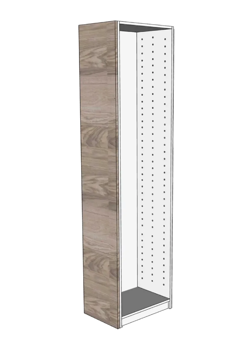 Garderob täcksida 37×236 – Raw Oak White