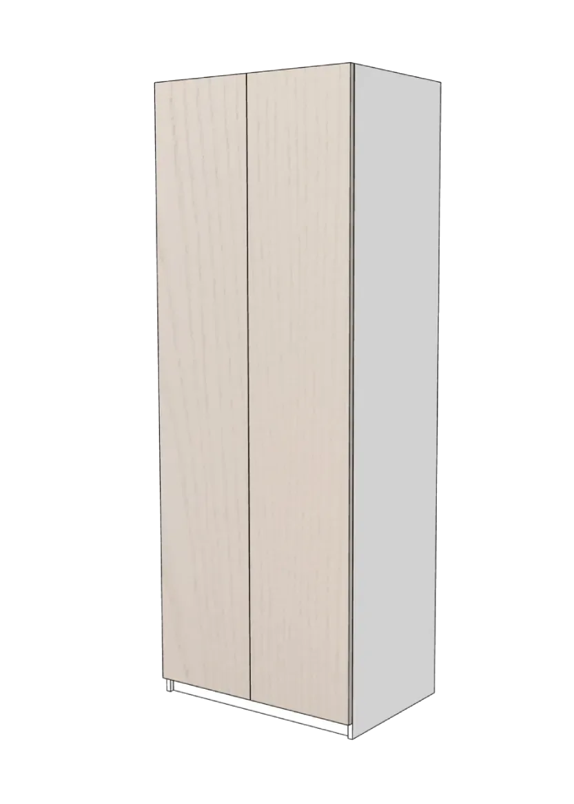 Garderobsdörrar 75×195 ( 2×37 cm) – Color+