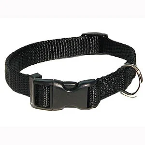 Gibbon Nylonhalsband svart 15 mm
